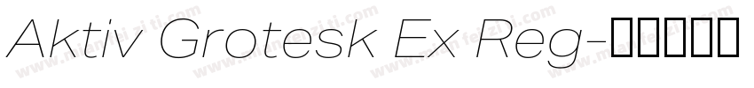 Aktiv Grotesk Ex Reg字体转换